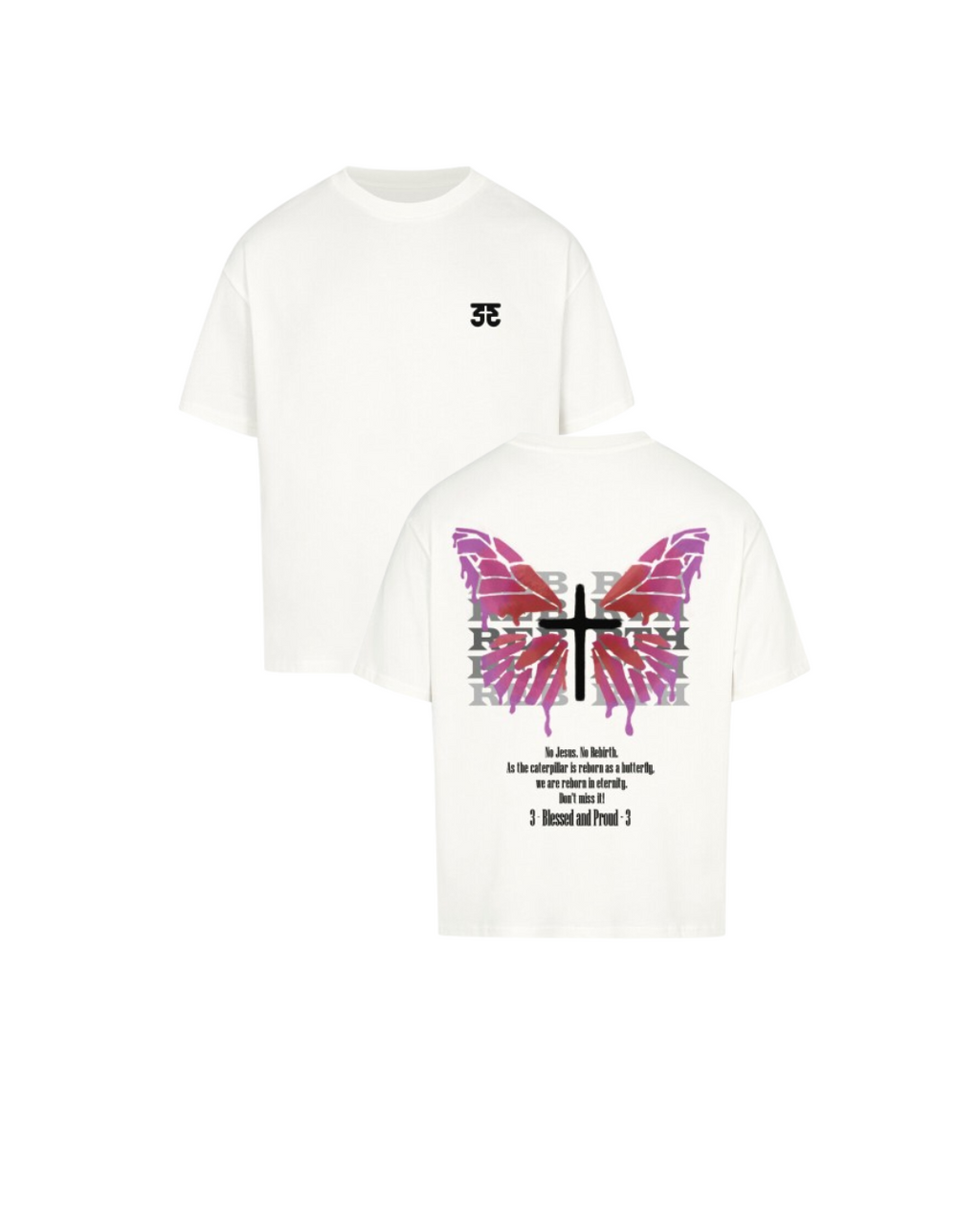 Oversized Shirt - Butterfly Pink