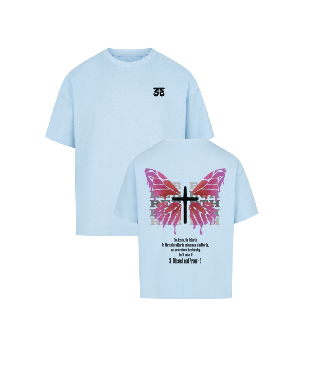 Oversized Shirt - Butterfly Pink